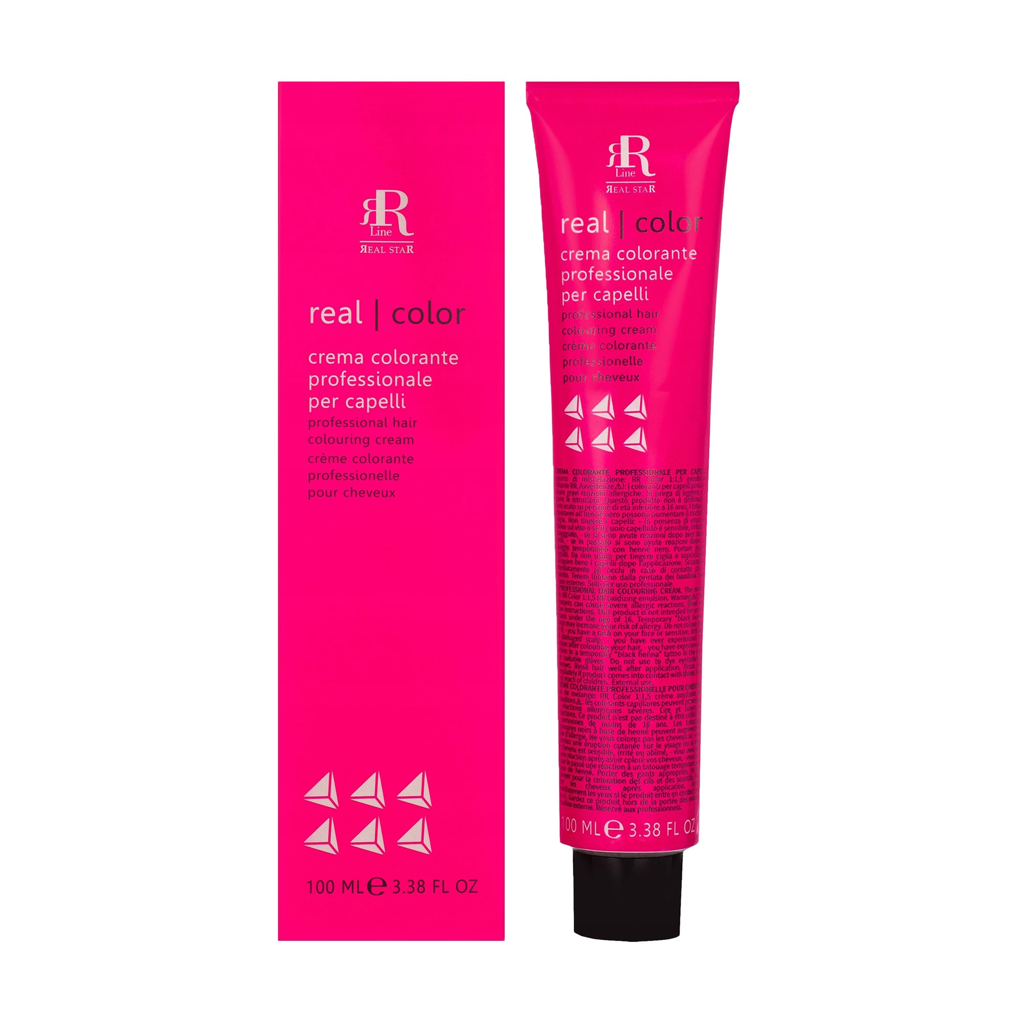 Перманентна крем-фарба для волосся RR Line Hair Colouring Cream 7/34 Золотисто-мідний блондин, 100 мл